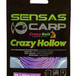 SENSAS ÉLASTIQUE CRAZY HOLLOW ELASTIC 800% 3M SENSAS 2,40mm 3m