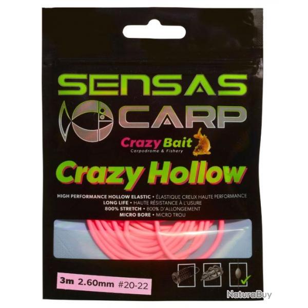 SENSAS LASTIQUE CRAZY HOLLOW ELASTIC 800% 3M SENSAS 2,60mm 3m