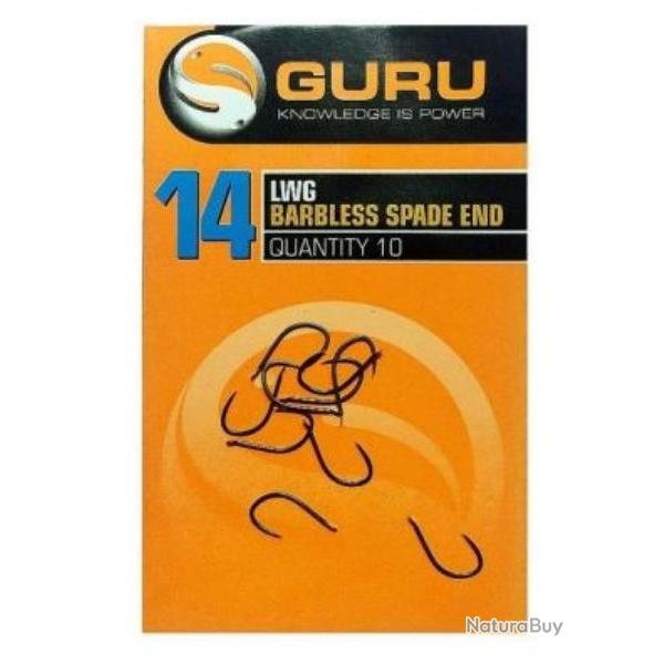 GURU HAMECON LWG BARBLESS SPADE END HOOK 18