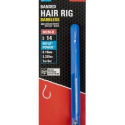 PRESTON BAS DE LIGNE MAG STORE MCM-B BANDED HAIR RIGS 0,19mm 14 4''/10cm