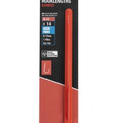 PRESTON BAS DE LIGNE MAG STORE N-10 HOOKLENGTHS BARBED 0,09mm 18 6''15cm