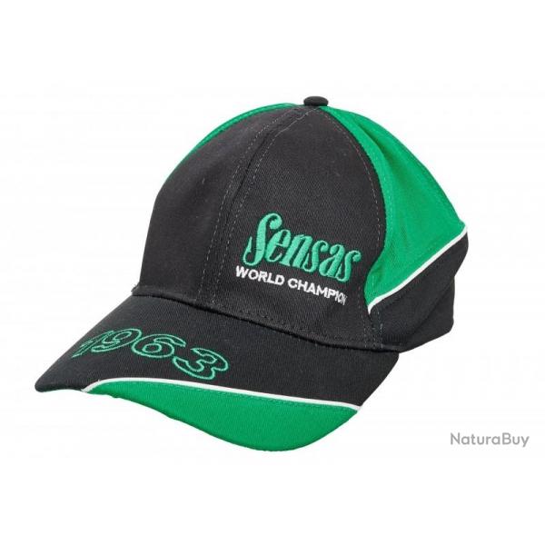 SENSAS CASQUETTE FASHION BLACK & GREEN SENSAS