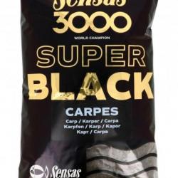SENSAS AMORCE 3000 SUPER BLACK CARPES 1KG SENSAS