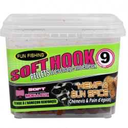 FUN FISHING PELLETS D'ESCHAGE MOELLEUX HEMP & SPICE 110GR FUN FISHING 9mm