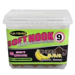 FUN FISHING PELLETS D'ESCHAGE MOELLEUX CHOCO/BANANA 110GR FUN FISHING 9mm