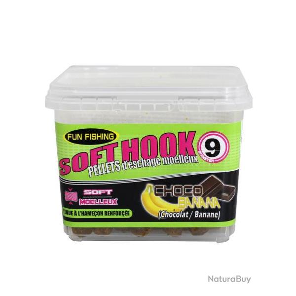 FUN FISHING PELLETS D'ESCHAGE MOELLEUX CHOCO/BANANA 110GR FUN FISHING 9mm
