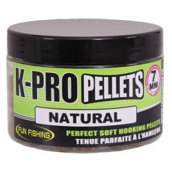 FUN FISHING K-PRO PELLETS D'ESCHAGE MOELLEUX NATUREL 7MM