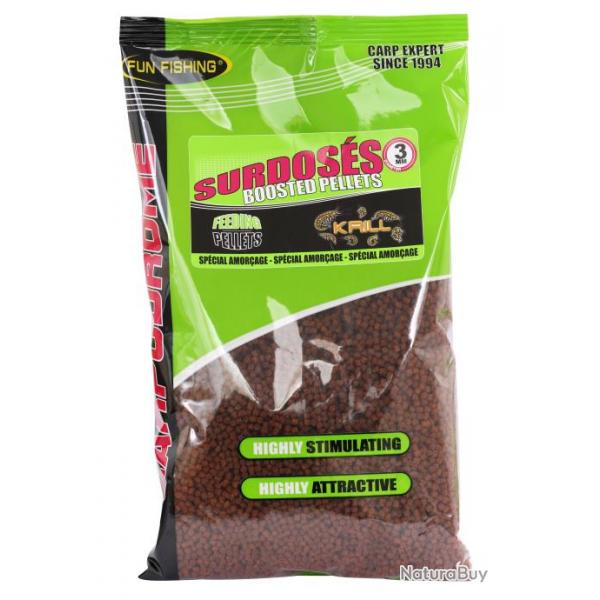 FUN FISHING PELLETS D'AMORCAGE SURDOSES KRILL