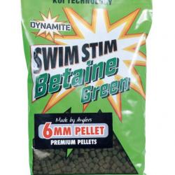 DYNAMITE BAITS PELLETS SWIM STIM BETAINE GREEN 900GR 6mm