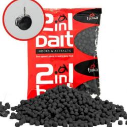 FJUKA BAIT PELLETS HOOK & FEED 2IN1 BLACK 5MM FJUKA BAIT