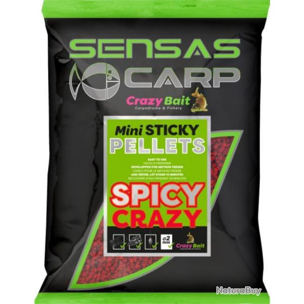 SENSAS MINI STICKY PELLETS SPICY CRAZY