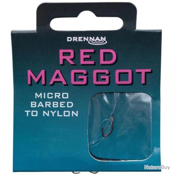 DRENNAN BAS DE LIGNE MONTE RED MAGGOT BARBED DRENNAN 14