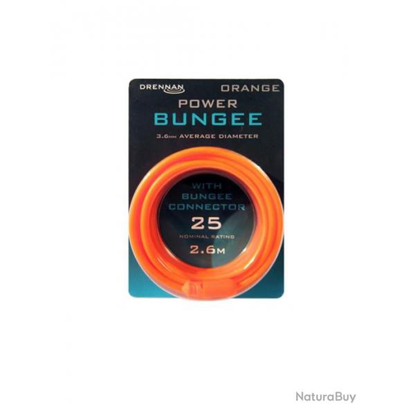 DRENNAN LASTIQUE POWER CARPE BUNGEE ORANGE 3.6MM + CONNECTOR DRENNAN