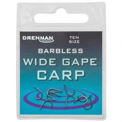 DRENNAN HAMEÇONS WIDE GAPE CARP BARBLESS DRENNAN 12