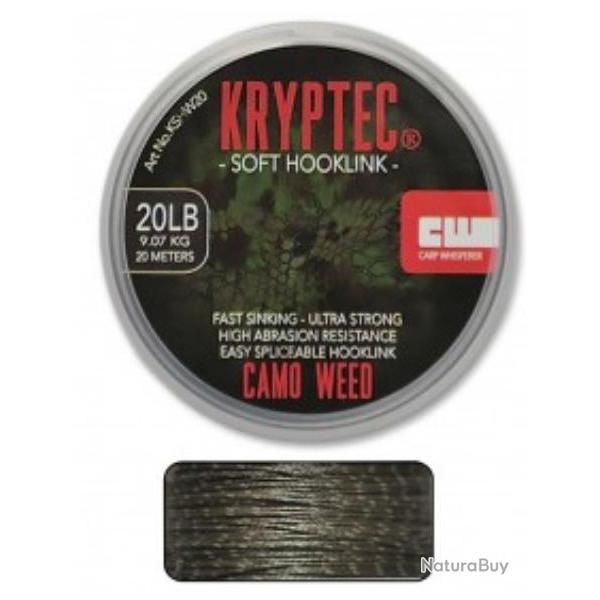 CARP WHISPERER - LIGNE SOFT HOOKLINK Weed 20lb