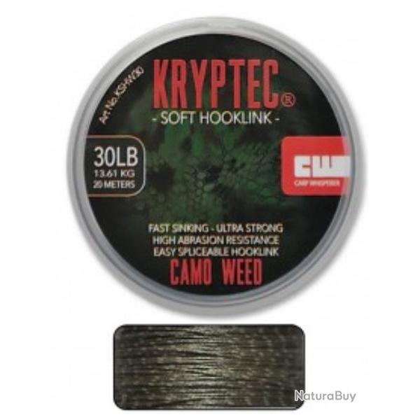 CARP WHISPERER - LIGNE SOFT HOOKLINK Weed 30lb