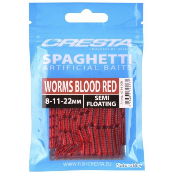 CRESTA SPAGHETTI WORMS BLOOD RED