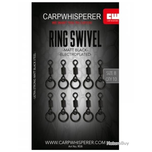 CARP WHISPERER - RING SWIVEL No 8