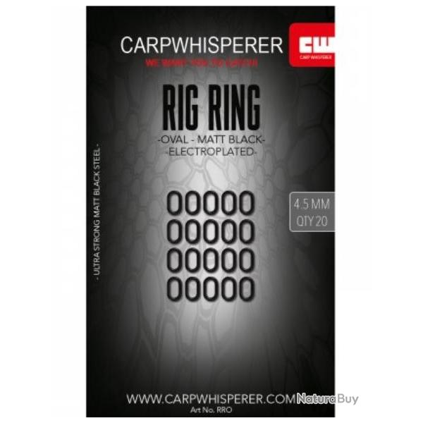 CARP WHISPERER - OVAL RIG RING 4.5MM
