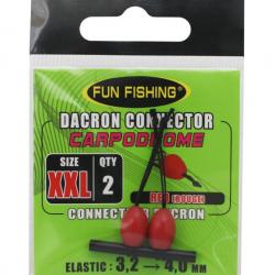 FUN FISHING ÉLASTIQUE CONNECTEURS DACRON FUN FISHING 2XLarge