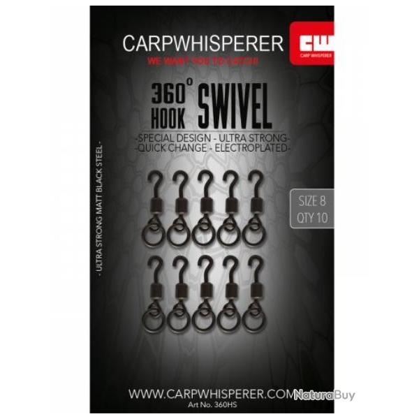 CARP WHISPERER - 360 HOOK SWIVEL
