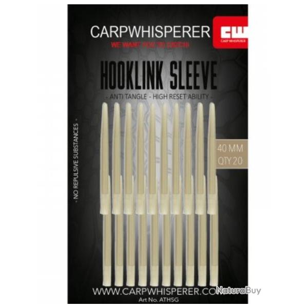 CARP WHISPERER - ANTI TANGLE HOOKLINK SLEEVES Gravel