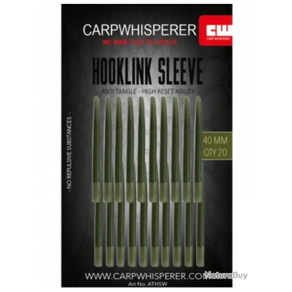 CARP WHISPERER - ANTI TANGLE HOOKLINK SLEEVES Weed