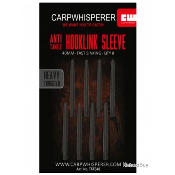 CARP WHISPERER - TUNGSTEN HOOKLINK SLEEVES 36mm