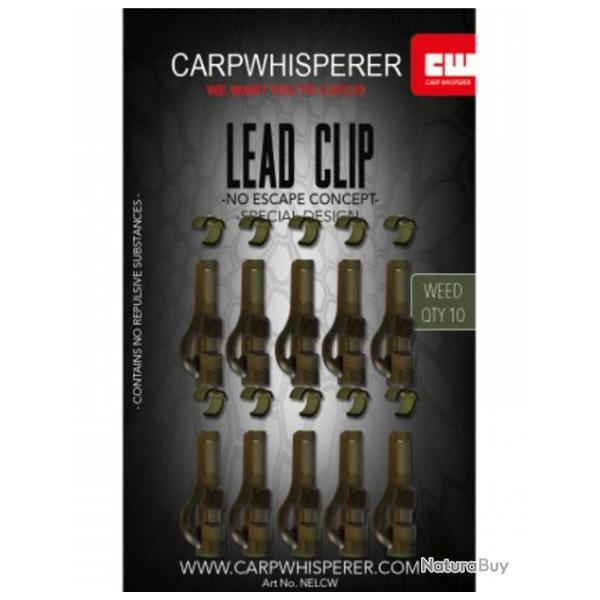 CARP WHISPERER - NO ESCAPE LEAD CLIP Weed