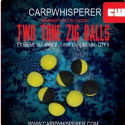 CARP WHISPERER - TWO TONE ZIG BALLS Jaune