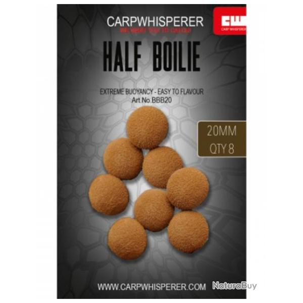 CARP WHISPERER - DEMI BOILIE FLOTTANTE BRUNE Bruin 15 mm