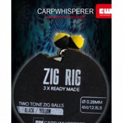 CARP WHISPERER BAS DE LIGNE ZIG RIGS Jaune