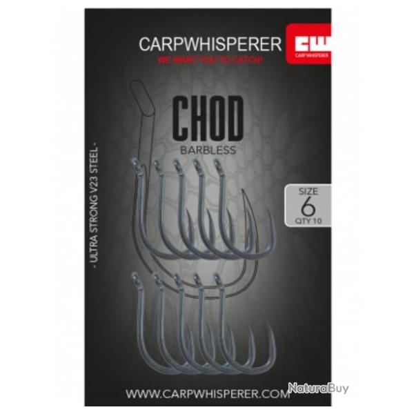 CARP WHISPERER - CROCHETS CHOD 6 Barbless