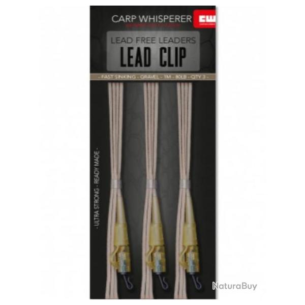 CARP WHISPERER LEAD CLIP LEADERS Gravel