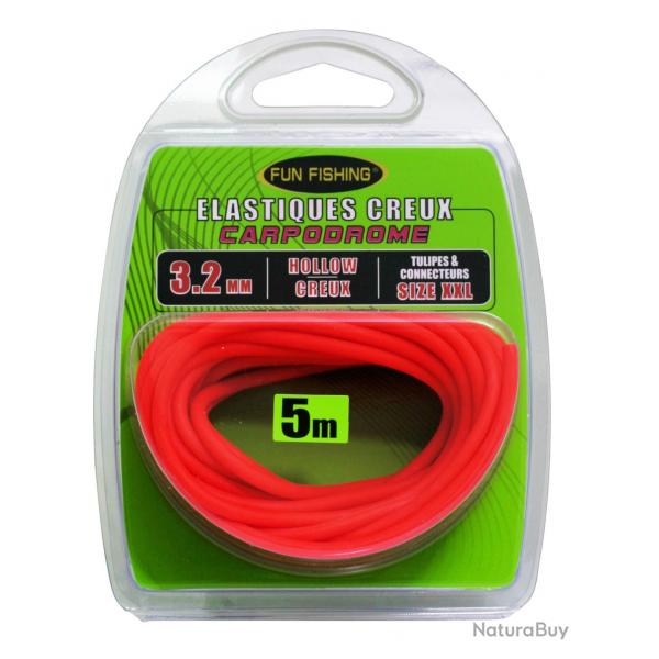 FUN FISHING LASTIQUES FLUO CREUX FUN FISHING 3,20mm 5m