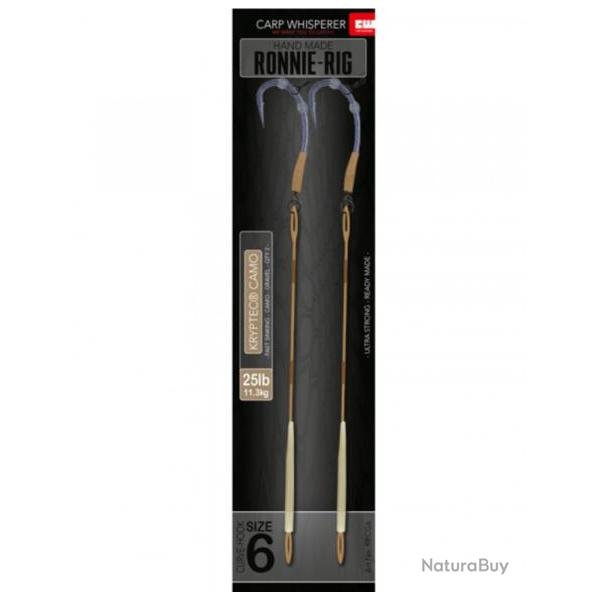 CARP WHISPERER BAS DE LIGNE RONNIE RIG No 4 Gravel