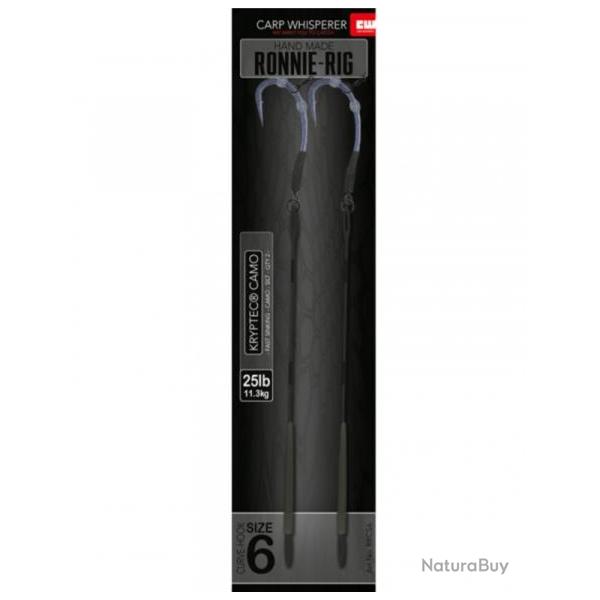 CARP WHISPERER BAS DE LIGNE RONNIE RIG No 4 Silt