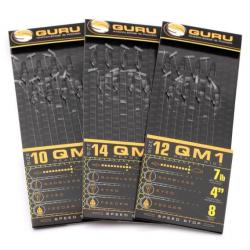 GURU BAS DE LIGNE QM1 READY RIGS WITH SPEED STOP 0,19mm 14 4''/10cm