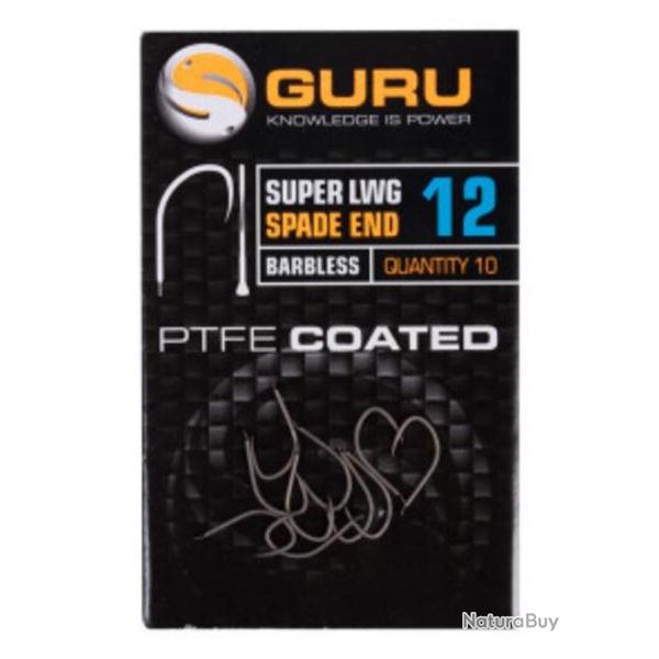 GURU HAMEON SUPER LWG HOOK BARBLESS/SPADE END 16