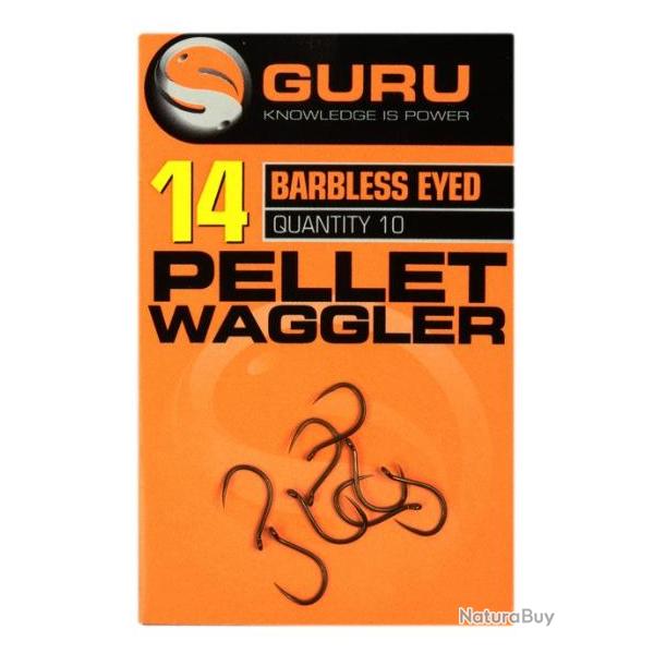 GURU HAMEON PELLET WAGGLER HOOK BARBLESS/EYED 20