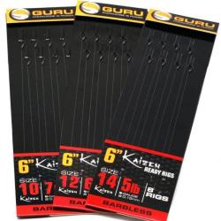 GURU BAS DE LIGNE KAIZEN READY RIGS 15CM GURU 0,19mm 10 6''15cm