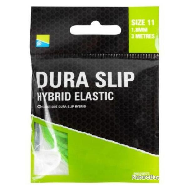 PRESTON LASTIQUE DURA SLIP HYBRIDE ELASTIC 3M PRESTON Vert 1,80mm