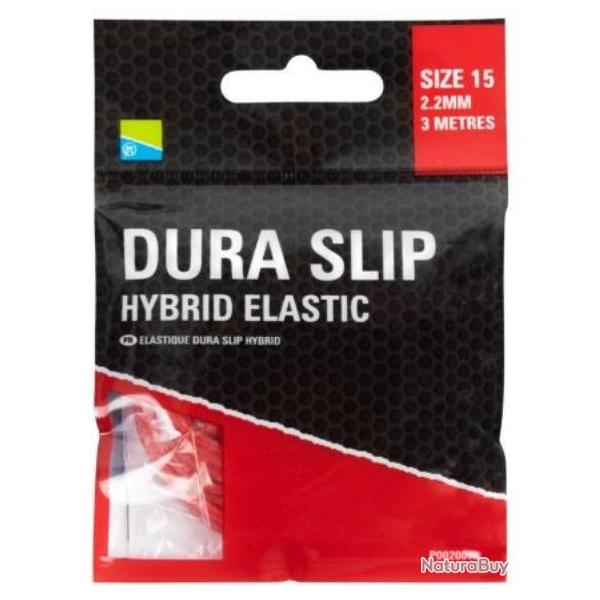 PRESTON LASTIQUE DURA SLIP HYBRIDE ELASTIC 3M PRESTON Rouge 2,20mm