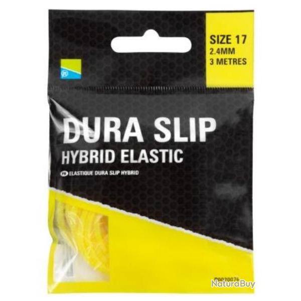 PRESTON LASTIQUE DURA SLIP HYBRIDE ELASTIC 3M PRESTON 2,40mm Jaune