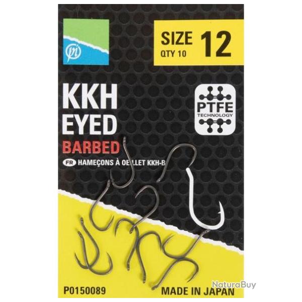 PRESTON HAMEONS KKH EYED BARBED HOOK PRESTON 8