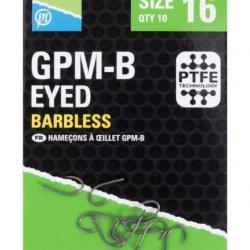 PRESTON HAMEÇONS GPM-B EYED BARBLESS HOOK PRESTON 14
