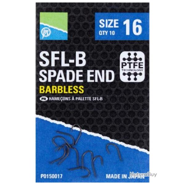 PRESTON HAMEONS SFL-B SPADE END BARBLESS HOOK PRESTON 14