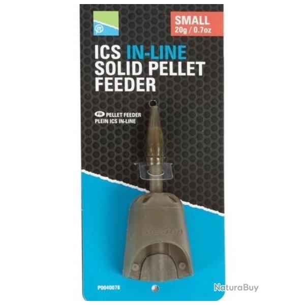 PRESTON METHOD FEEDER ICS IN-LINE SOLID PELLET FEEDERS Small 30gr