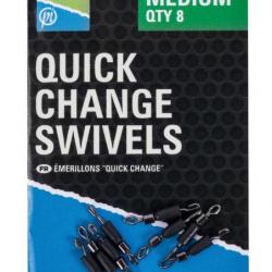 PRESTON EMERILLONS QUICK CHANGE SWIVELS Small