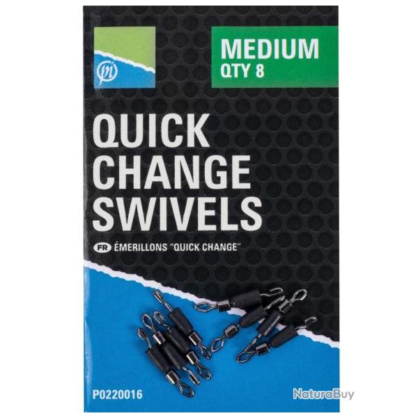 PRESTON EMERILLONS QUICK CHANGE SWIVELS Small